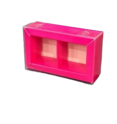 Коробка Box.kz 2 ячейки 10х6х3 см 10 шт фуксия 