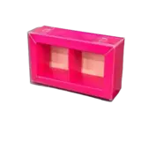 Коробка Box.kz 2 ячейки 10х6х3 см 10 шт фуксия 
