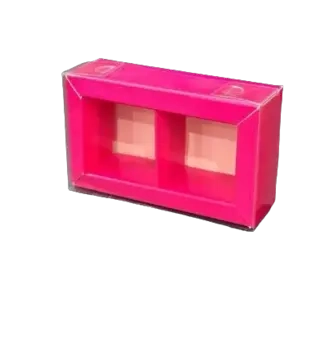 Коробка Box.kz 2 ячейки 10х6х3 см 10 шт фуксия 