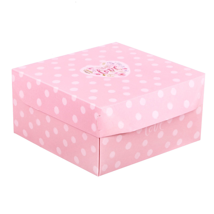 Коробка из картона Love, 17 × 9 × 17 см 