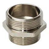 Ниппель STOUT, переходной никелированный, наружная/наружная резьба 1"1/2х1"1/4  - фото 2