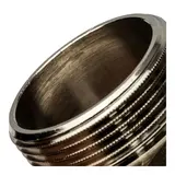 Ниппель STOUT, переходной никелированный, наружная/наружная резьба 1"1/2х1"1/4  - фото 4
