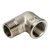 Угольник STOUT, никелированный, наружная/внутренняя резьба 1/2", SFT-0012-000012  - фото 2