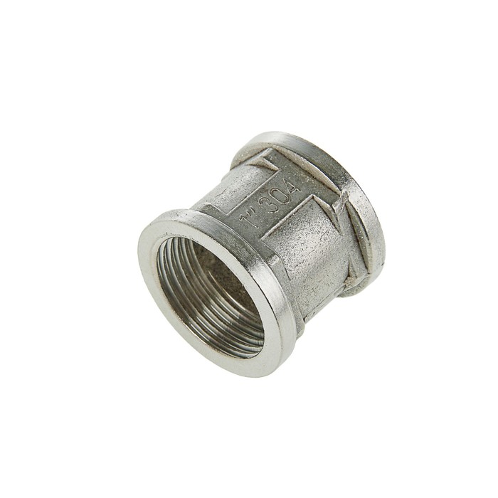 муфта 1 нержавейка. муфта нерж. муфта нержавеющая 1 дюйм aisi 304. муфта 1 нержавейка. муфта 1/2н, арт.