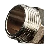 Ниппель STOUT SFT-0004-003434, никелированный, наружная/наружная резьба 3/4" 