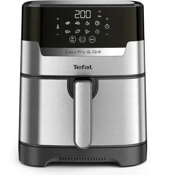 Аэрогриль Tefal Easy Fry & Grill Digital EY505D15 черно-серебристый  - фото 3