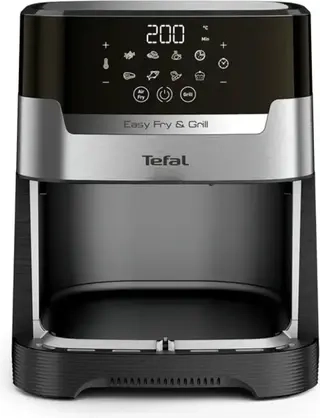 Аэрогриль Tefal Easy Fry & Grill Digital EY505D15 черно-серебристый  - фото 5