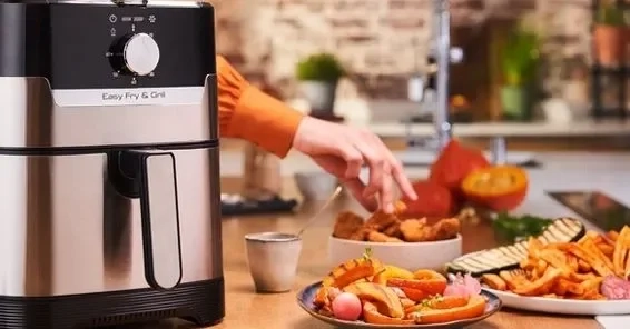 Аэрогриль Tefal Easy Fry & Grill Digital EY505D15 черно-серебристый  - фото 8