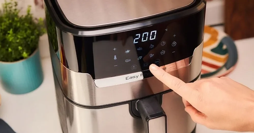 Аэрогриль Tefal Easy Fry & Grill Digital EY505D15 черно-серебристый  - фото 4