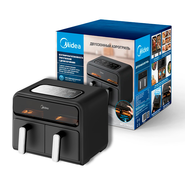 Аэрогриль Midea MF-CY80SA2 Двухзонная - фото 2