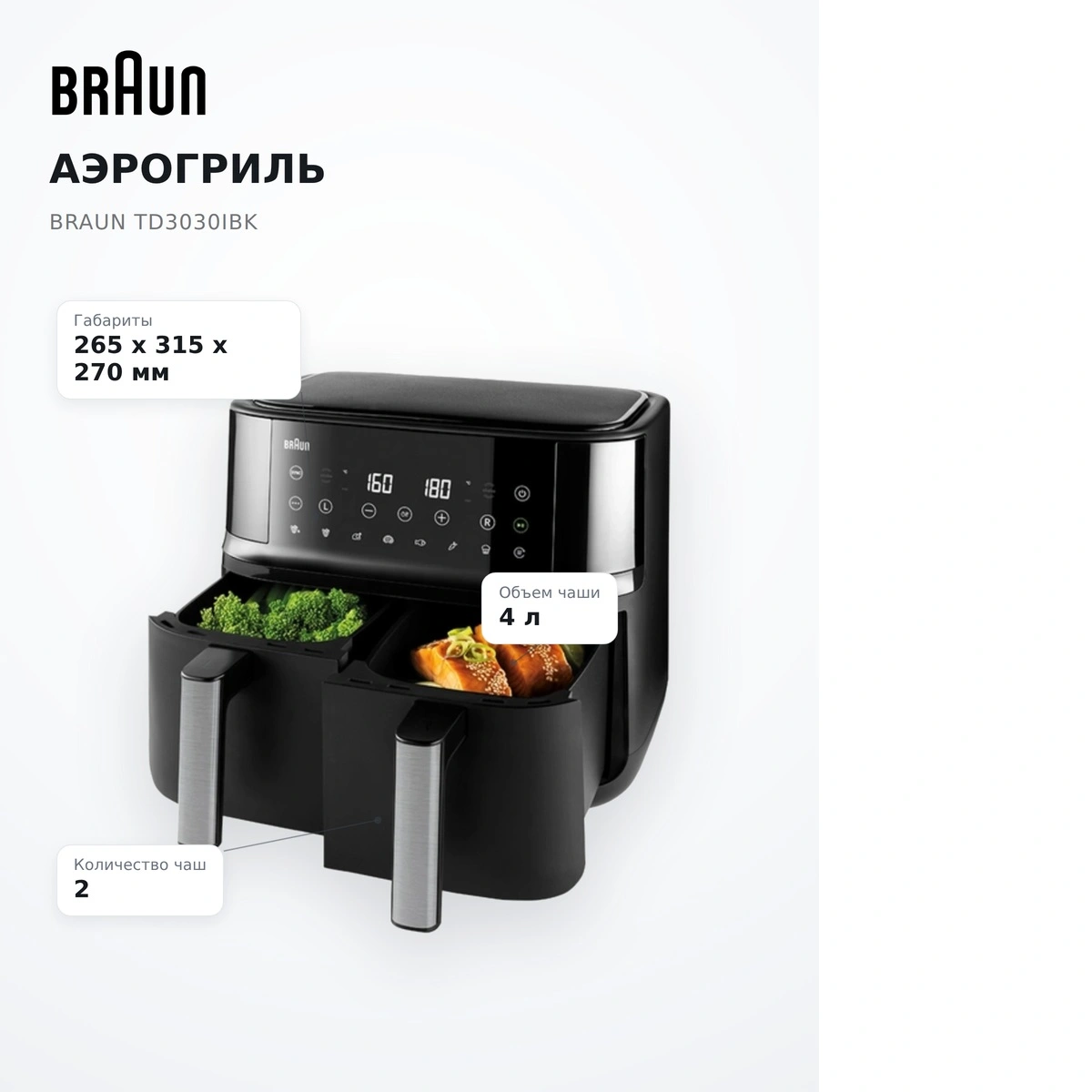 Аэрогриль Braun TD3030IBK - фото 18