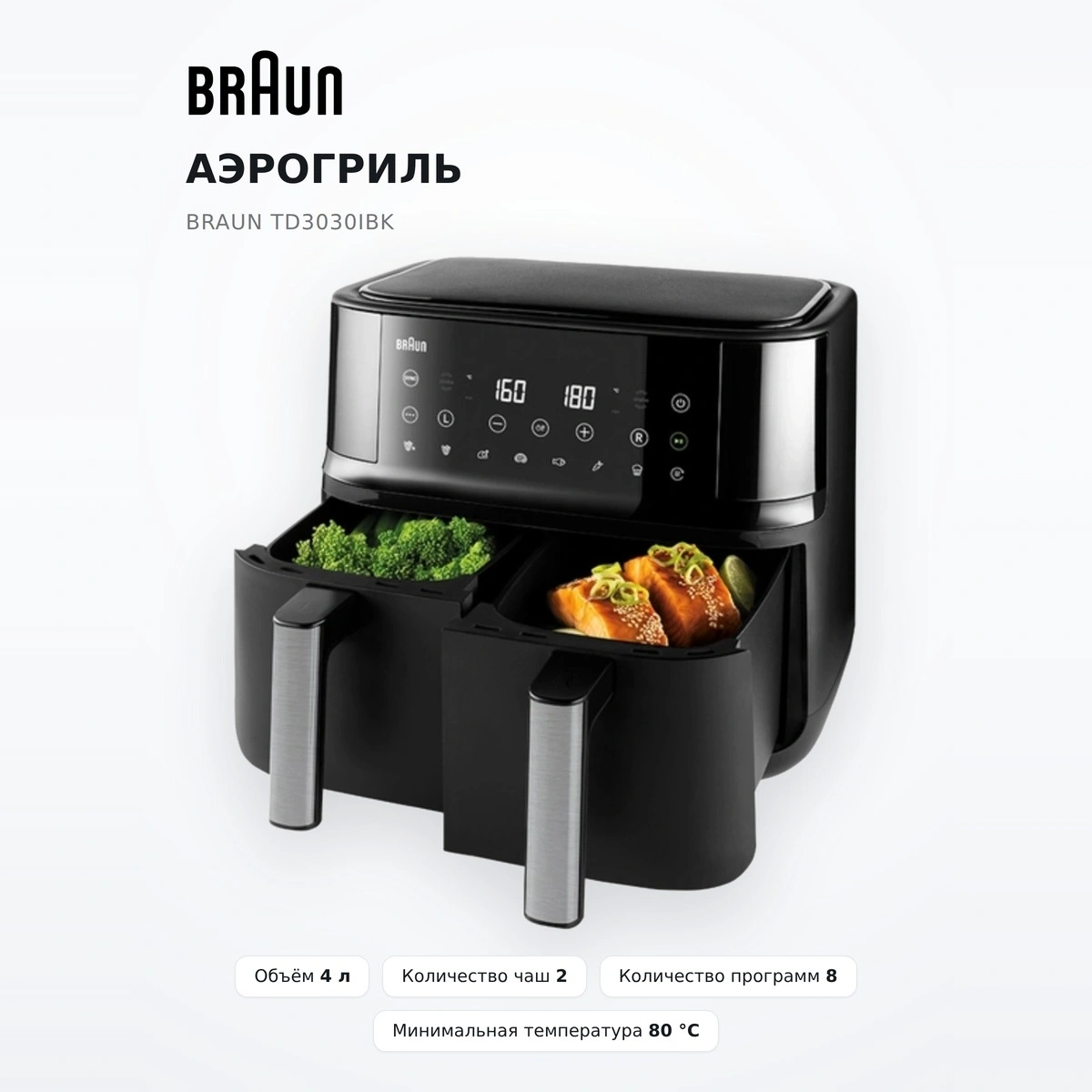 Аэрогриль Braun TD3030IBK - фото 2