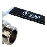 Кран шаровой STOUT, полнопроходной, НР/НР 1", ручка рычаг, SVB-0005-000025  - фото 4