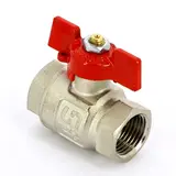 Кран шаровой UNI-FITT, внутренняя/внутренняя резьба 1/2", бабочка, 110T2000 