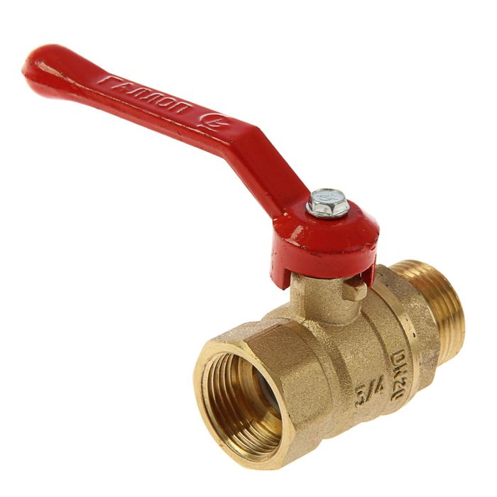 Кран шаровой \"ГАЛЛОП\" DN-20 221, внутренняя/наружная резьба 3/4\", ручка ...