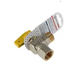 Кран шаровой газовый "СТМ" ГАЗ,  PN10, угловой,  наружная/внутренняя резьба 1/2", бабочка  - фото 2