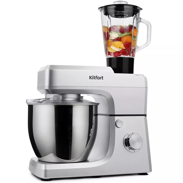 Планетарный миксер Kitfort КТ-1339-1 Серебристый металлик