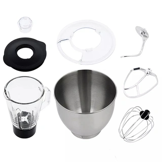 Планетарный миксер Kitfort КТ-1339-2 Бело-коричневый