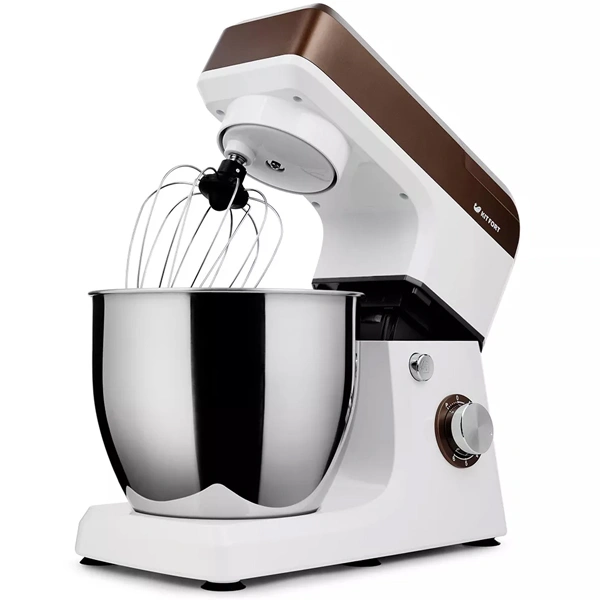 Планетарный миксер Kitfort КТ-1339-2 Бело-коричневый - фото 3