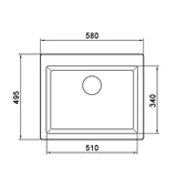 Кухонная мойка G-Stone G 06 309 графит - фото 2