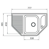 Кухонная мойка G-Stone G 10 308 черный - фото 2