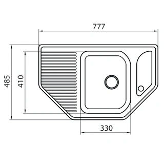 Кухонная мойка G-Stone G 10 308 черный