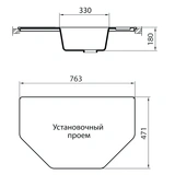 Кухонная мойка G-Stone G 10 308 черный - фото 3