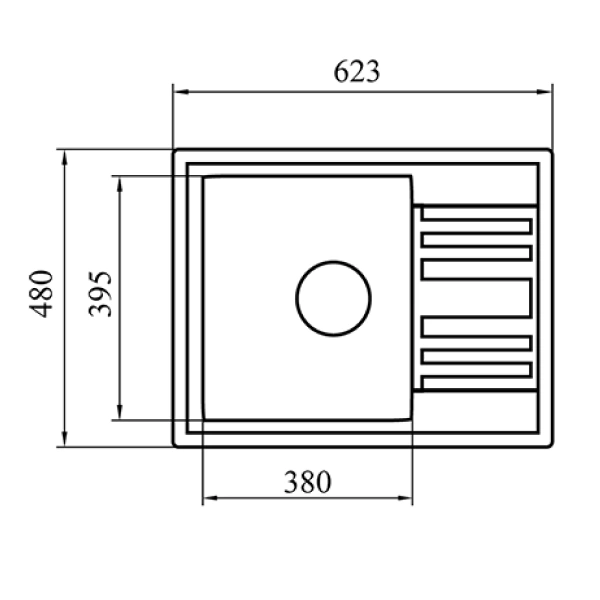 Кухонная мойка G-Stone G 13 309 графит - фото 3