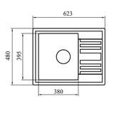 Кухонная мойка G-Stone G 13 309 графит - фото 3