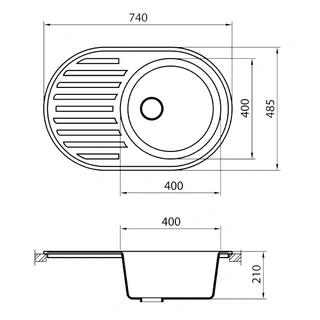 Кухонная мойка G-Stone G 18L 302 Sand