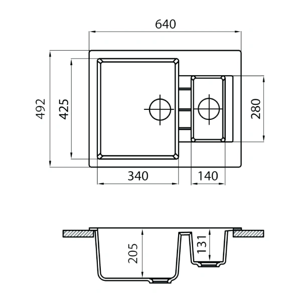 Кухонная мойка G-Stone G 21 307 Terracotta - фото 2