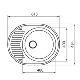 Кухонная мойка G-Stone G 62 310 Серый - фото 2