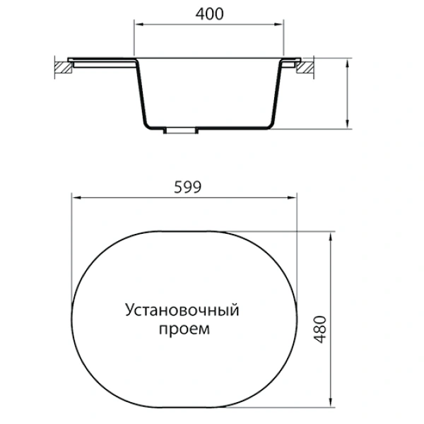 Кухонная мойка G-Stone G 62 310 Серый - фото 3
