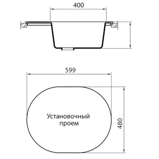 Кухонная мойка G-Stone G 62 310 Серый