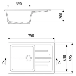 Кухонная мойка G-Stone G 76 309 графит