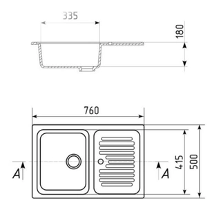 Кухонная мойка G-Stone G 78 310 Серый