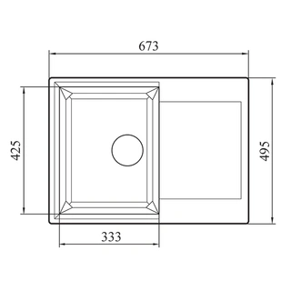 Кухонная мойка G-Stone G София 310 Grey
