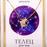 Подарочный набор диплом и брошь знаки зодиака "Телец"  - фото 5