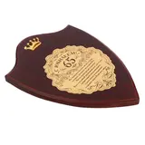 Диплом на деревянной плакетке "С Юбилеем, 65"  - фото 5