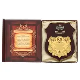 Диплом на деревянной плакетке "С Юбилеем, 85"  - фото 2