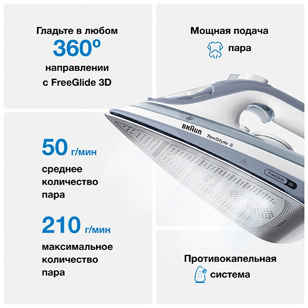 Утюг Braun SI5078GY - фото 2