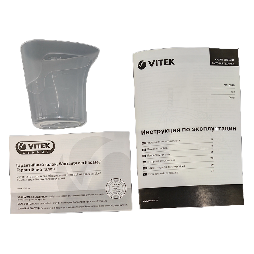 Утюг Vitek VT-8316 - фото 4