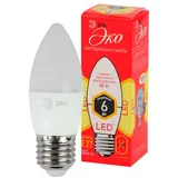 Светодиодная лампа ЭРА ECO LED B35-6W-827-E27
