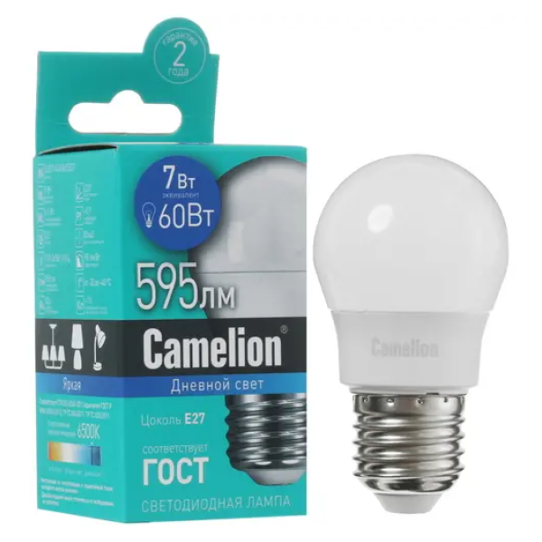 Светодиодная лампа Camelion LED7-G45/865/E27