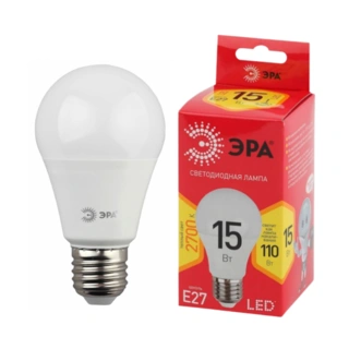 Лампа светодиодная ЭРА LED A60-15W-827-E27