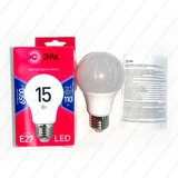 Лампа светодиодная ЭРА LED A60-15W-865-E27 R - фото 5