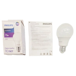 LED лампа Philips Ecohome LED Bulb 7W 540lm E27 840 RCA - фото 4