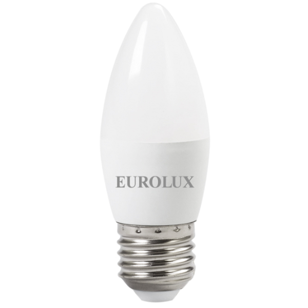 Лампа светодиодная Eurolux LL-E-C37-6W-230-2,7K-E27