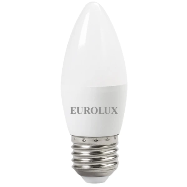 Лампа светодиодная Eurolux LL-E-C37-6W-230-4K-E27