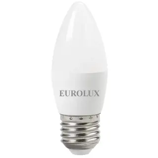 Лампа светодиодная Eurolux LL-E-C37-6W-230-4K-E27
